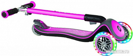 Самокат Globber Elite Deluxe Lights (розовый)