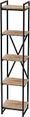 Этажерка Millwood Neo Loft СН-2 Л (дуб табачный craft/металл черный)