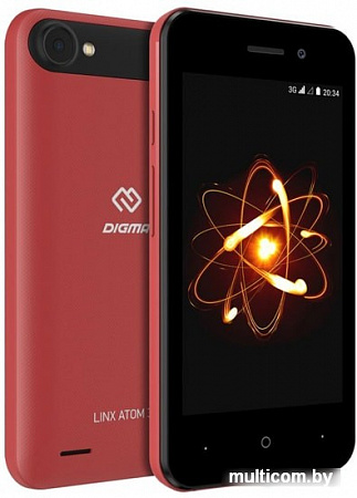 Смартфон Digma Linx Atom 3G (красный)
