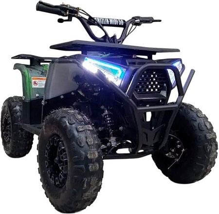 Квадроцикл Motax Grizlik Midi Es Bw (черный/зеленый камуфляж)