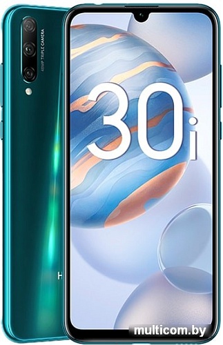 Смартфон HONOR 30i LRA-LX1 4GB/128GB (мерцающий бирюзовый)