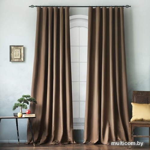 Комплект штор Pasionaria Билли 340x260 с подхватами (коричневый)