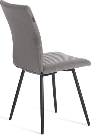 Стул TetChair Monte Carlo флок (серый/черный)