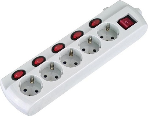 Удлинитель Electraline 62502 (1.5 м, белый)