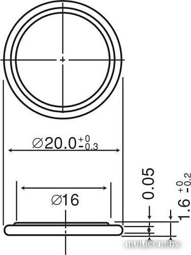 Батарейки Panasonic CR2016 CR-2016EL/1B