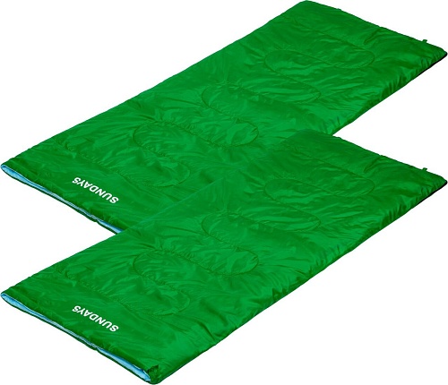 Спальный мешок Sundays ZC-SB001 (2 шт, зеленый)