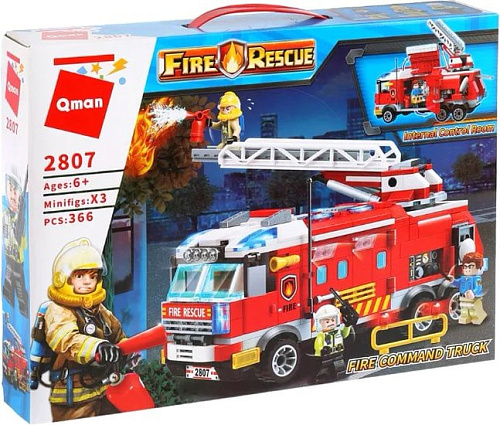 Конструктор Qman Fire Rescue 2807 Пожарная машина