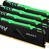 Оперативная память Kingston FURY Beast RGB 4x8GB DDR4 PC4-28800 KF436C17BBAK4/32
