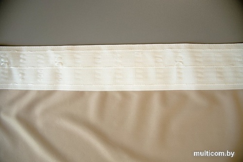 Комплект штор Decoretto Бархат премиум БП-К7 1.63x2.6 м (бежевый, 2 шт)