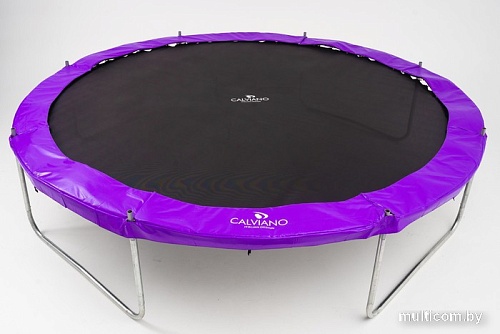 Батут Calviano Outside Master Purple 374 см - 12ft (внешняя сетка, с лестницей)