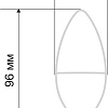 Светодиодная лампочка Rexant Свеча (CN) 9.5Вт E14 903Лм 2700K теплый свет 604-023