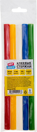 Клеевые стержни ArtSpace 267906 (5 шт, ассорти)