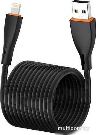 Кабель EOFE AL21 USB Type-A - Lightning (1 м, черный)