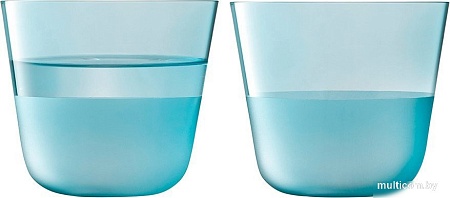 Набор стаканов для воды и напитков LSA International Arc Contrast G1747-09-125 (2 шт, голубой)