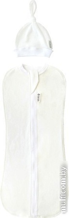 Пеленка-кокон Amarobaby Nature Essence (молочный, р-р 68-74)