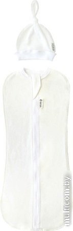 Пеленка-кокон Amarobaby Nature Essence (молочный, р-р 68-74)