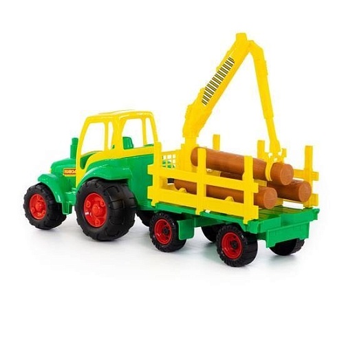 Полесье Чемпион трактор + прицеп-лесовоз 8229