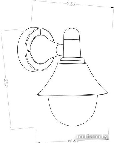 Уличный настенный светильник ESCADA 30009W/01