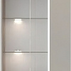 Шкаф-витрина Black Red White Linn Со стеклом 100x60x36 (ясень шимо/белый)