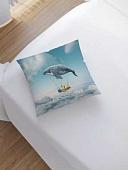 Чехол на подушку JoyArty Китовый самолет sl_10635