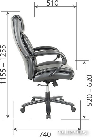 Офисное кресло CHAIRMAN CH400 (экокожа черный)