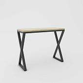 Барный стол Hype Mebel Амарион 120x55 (черный/древесина белая)
