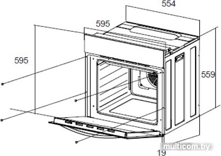 Электрический духовой шкаф MAUNFELD EOEC.566TB