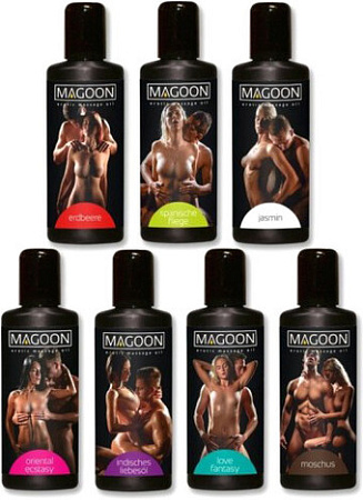 Масло для массажа Orion Набор 7 шт: Magoon Strawberry, Spanische Fliege, Jasmin, Oriental Ecstasy, Indian Love, Love Fantasy, Muskus