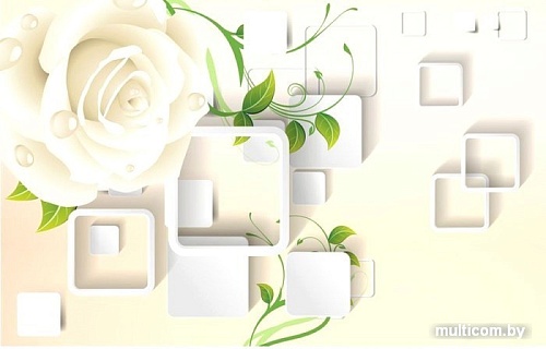 Фотообои Citydecor Цветочная абстракция 2 с защитным покрытием 400x254