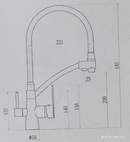Смеситель MARRBAXX КМ014/Q4 (черный)