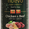 Консервированный корм для собак Nuevo Junior Chicken &amp; Beef with rice + calcium 800 г