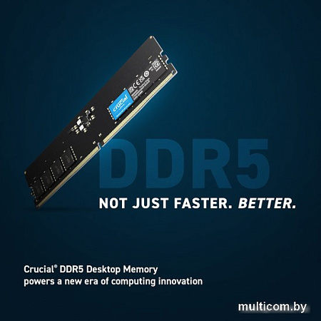 Оперативная память Crucial 32ГБ DDR5 5600 МГц CT32G56C46U5