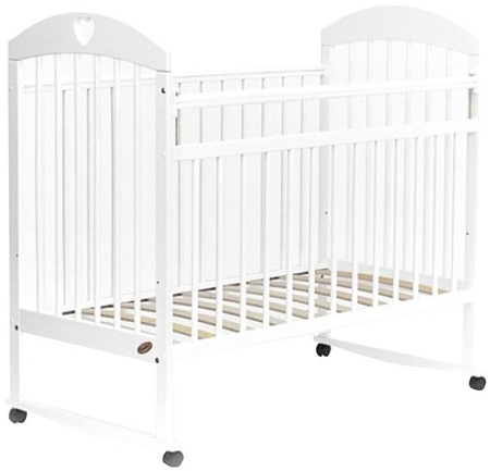 Классическая детская кроватка Bambini М 01.10.18 (белый)