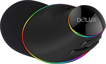 Вертикальная мышь Delux M618 Plus RGB