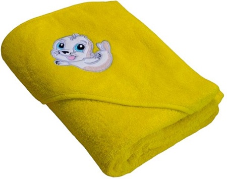 Полотенце с капюшоном Goodness Детское 100x100 (желтый/пчелка)