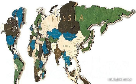 Подложка для пазла Woodary Для карты мира L 3239