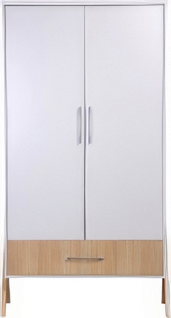 Шкаф распашной Polini Kids Porto 3100 0002573.162 (белый/дуб светлый)