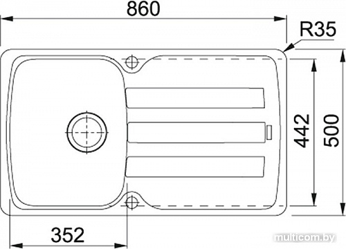 Кухонная мойка Franke Antea AZG 611-86 (белый)