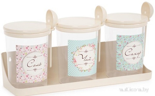 Набор емкостей Альтернатива Ассорти М8684 (бежевый)