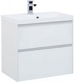 Aquanet Тумба Гласс 70 00242523 с умывальником Орлеан 70 (белый)