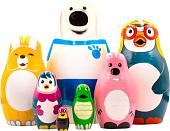 Развивающая игра Брестская Матрешка Пингвин Пороро (набор 7 шт)