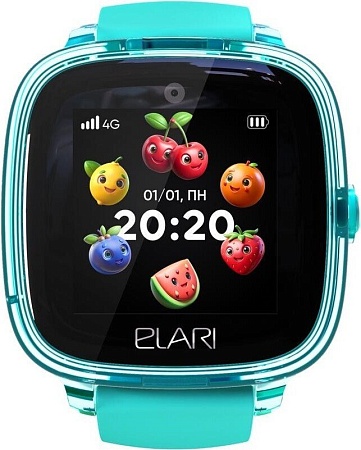 Детские умные часы Elari KidPhone Fresh 4G (бирюзовый)