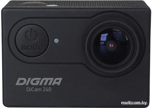 Экшен-камера Digma DiCam 240 (черный)