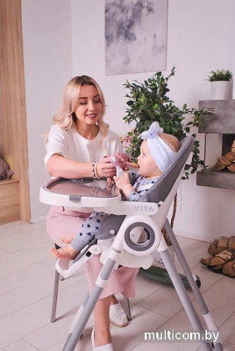 Высокий стульчик Rant Vita RH500 (cloud pink)