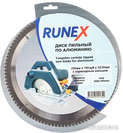 Пильный диск Runex 250х32/30 мм Z100 553006