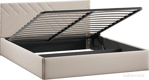 Кровать Трия Кевия Тип 1 с подъемным механизмом 160x200 (велюр Confetti Cream)