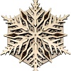 3Д-пазл Wood Trick Вудик Снежинка 1234-W16