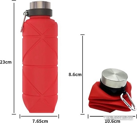 Бутылка для воды Coyote 010800004B 700мл (красный)