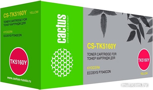 Картридж CACTUS CS-TK5160Y (аналог Kyocera TK-5160Y)