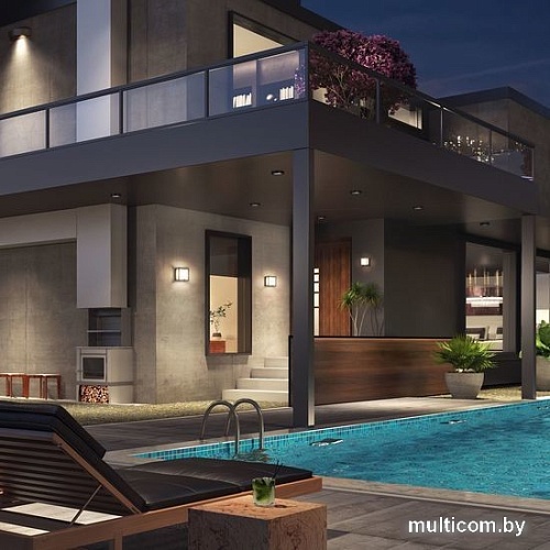 Уличный настенный светильник Elektrostandard Techno LED 1533 (черный)